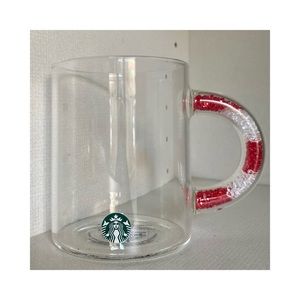 Starbucks Candy Cane Glass Mug